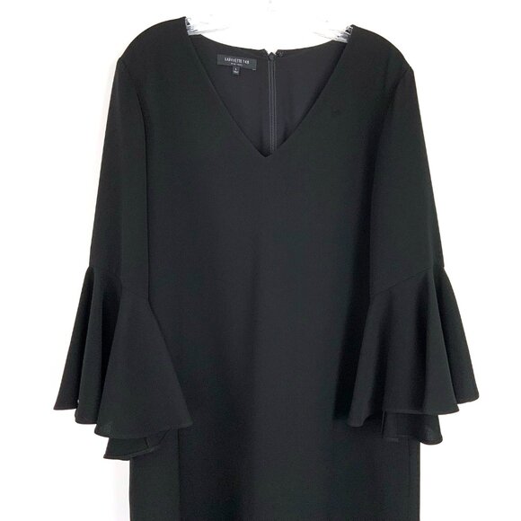 Lafayette 148 New York Holly Bell-Sleeve Shift Dress. - Picture 4 of 16